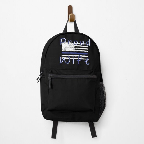 Item preview, Proud Cop Wife Thin Blue Line American Flag designed and sold by Zurickdesigns.