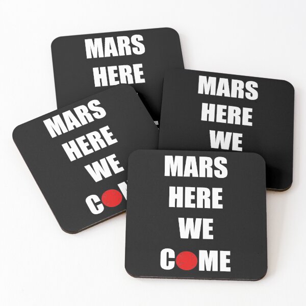 Item preview, mars here we come mars cute design designed and sold by GraphicBit.