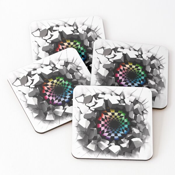 Item preview, Optical Illusion of a holographic 3d Ripped Hole inside tops, cases, posters, etc. designed and sold by YourIllusion.
