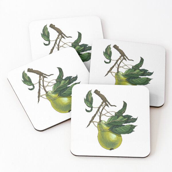 Item preview, Succulent pear on branch with leaves designed and sold by CecyLL.