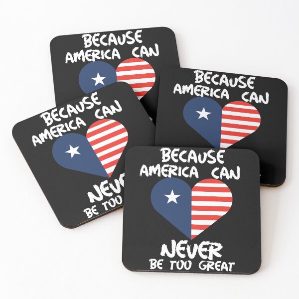 Item preview, Because America Can Never Be Too Great designed and sold by DiscGolfTees.