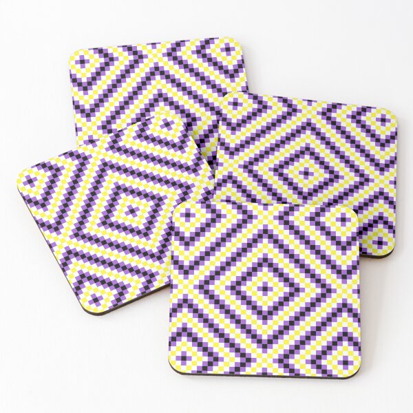 Item preview, Nonbinary Polygon Pride Pattern designed and sold by OneGayFeline.