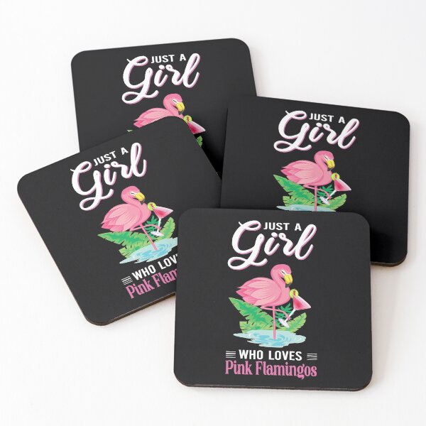 Item preview, "Just A Girl Who Loves Pink Flamingos." Flamingos are beautiful, and Pink Flamingos are a delicious drink for women designed and sold by JoelsCorner.