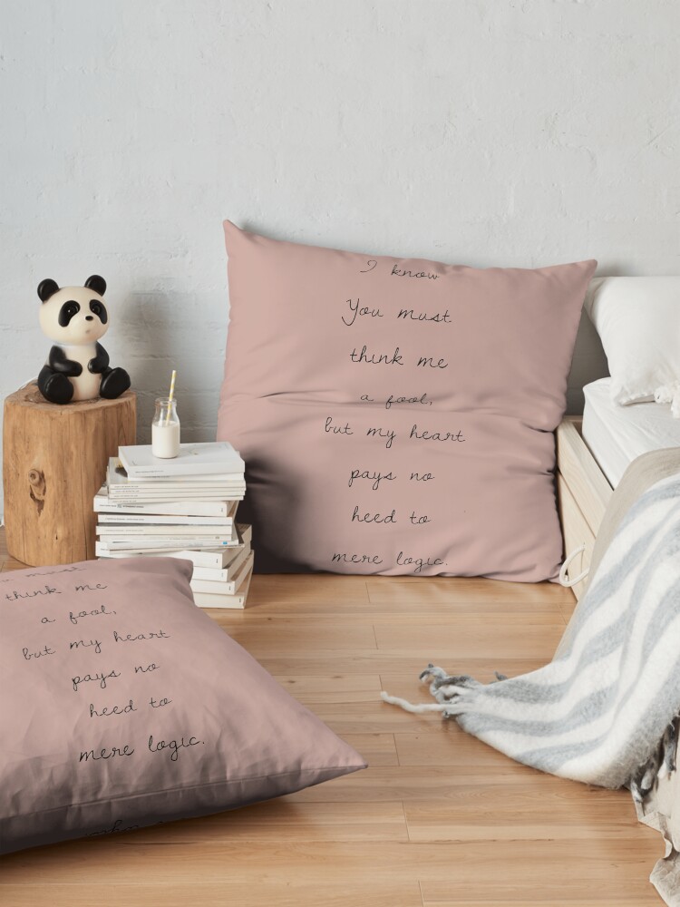 Alternate view of A quote from Colin Bridgerton Floor Pillow