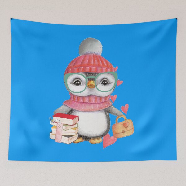 Item preview, Bookworm Penguin  designed and sold by Sinfamous.