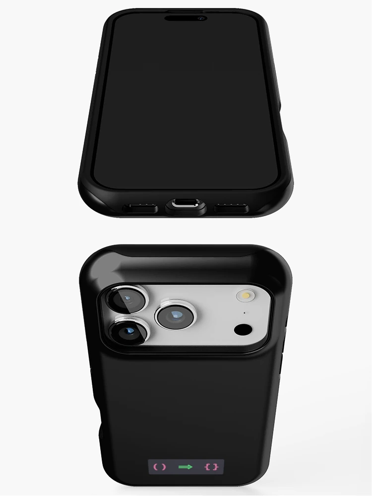 Thumbnail 3 of 4, iPhone Case, Coding Minis – JavaScript (Arrow Function) – Dracula designed and sold by HerrLauermann.
