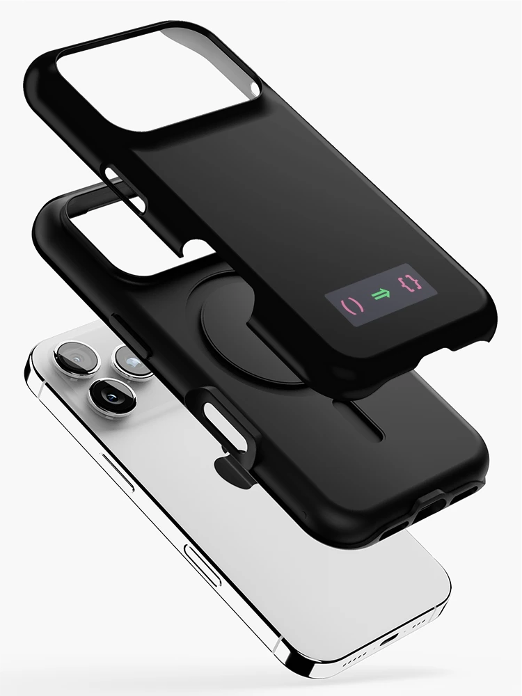 Thumbnail 2 of 4, iPhone Case, Coding Minis – JavaScript (Arrow Function) – Dracula designed and sold by HerrLauermann.