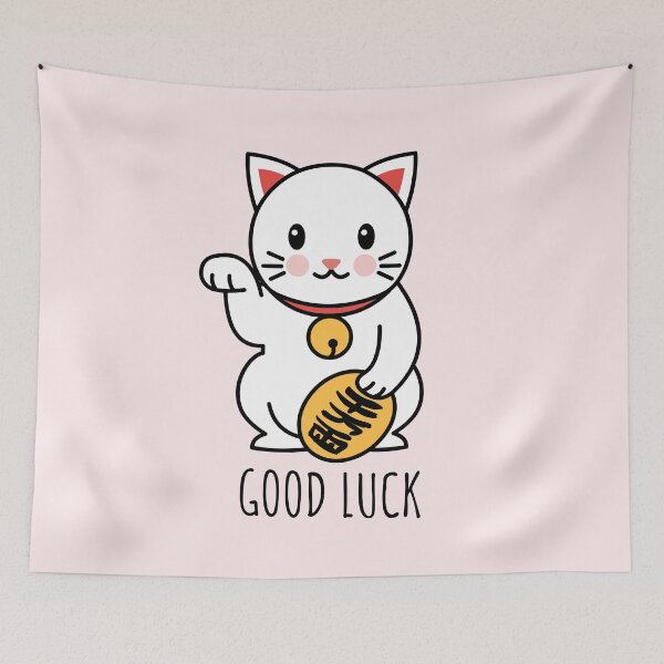 Item preview, Chinese Lucky Cat Kawaii Cute Maneki Neko designed and sold by TamGustam.