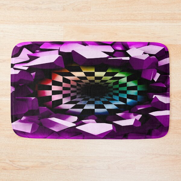Item preview, Pink Optical Illusion of a holographic 3d Ripped Hole inside tops, cases, posters, etc. designed and sold by YourIllusion.