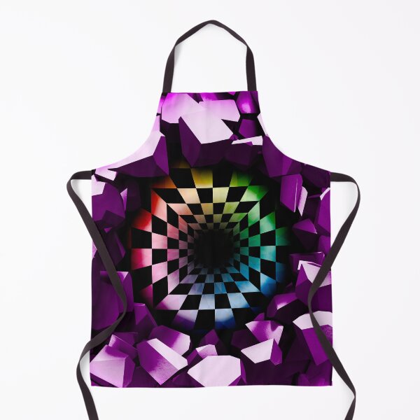 Item preview, Pink Optical Illusion of a holographic 3d Ripped Hole inside tops, cases, posters, etc. designed and sold by YourIllusion.