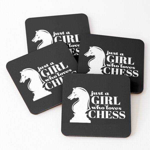 Item preview, Just A Girl Who Loves Chess designed and sold by Eye on the Blueline.