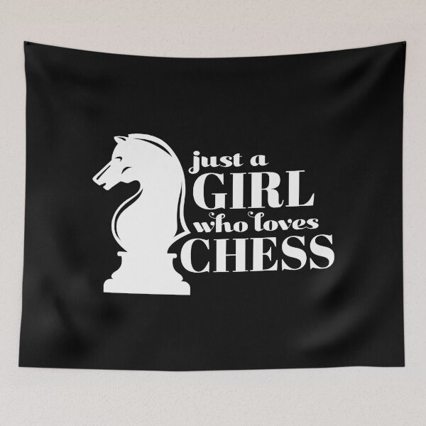 Item preview, Just A Girl Who Loves Chess designed and sold by Eye on the Blueline.