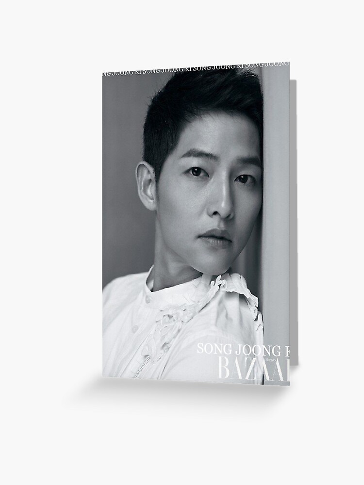 Song Joong Ki 송중기 Korean Actor Bazaar Photoshoot Greeting Card By Banoffe12 Redbubble