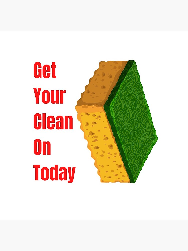 Thumbnail 5 of 5, Coasters (Set of 4), Get Your Clean On Today Funny saying T-shirt Classic designed and sold by lhousshop.