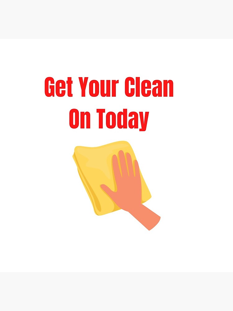 Thumbnail 5 of 5, Coasters (Set of 4), Get Your Clean On Today Funny saying T-shirt Classic designed and sold by lhousshop.