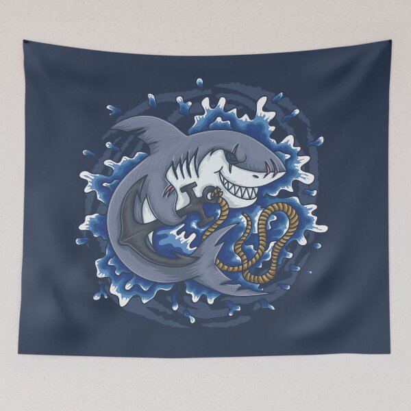 Item preview, Shark Holding on Anchor designed and sold by SECRET STORE.