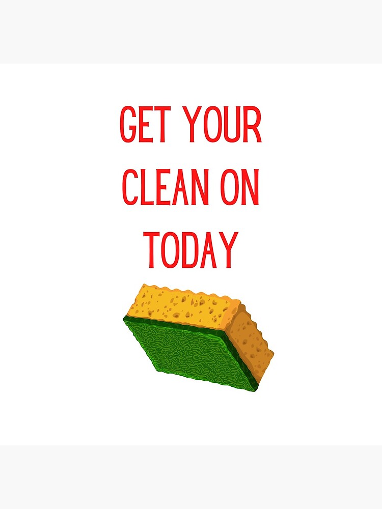 Thumbnail 5 of 5, Coasters (Set of 4), Get Your Clean On Today Funny saying T-shirt Classic designed and sold by lhousshop.