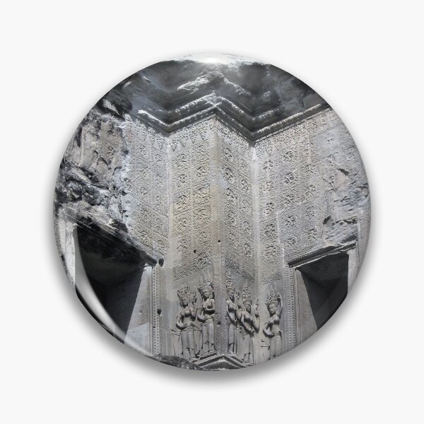 Item preview, Angkor Wat Exterior View Of Beautiful Stone Carvings designed and sold by BeatPoet.