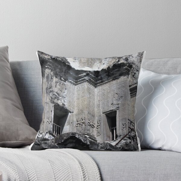 Item preview, Angkor Wat Exterior View Of Beautiful Stone Carvings designed and sold by BeatPoet.