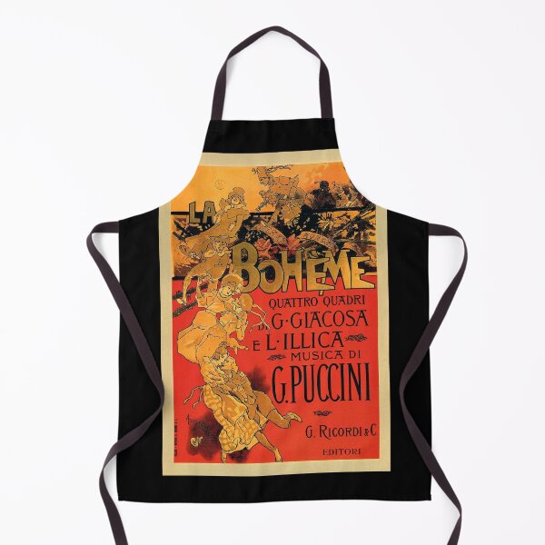 Item preview, Vintage Art Nouveau La Boheme Opera Music Poster designed and sold by RBEnt.