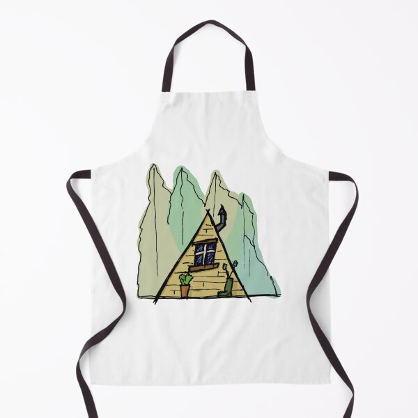 Item preview, Tiny A-frame Cabin Sketch designed and sold by FoxCalledThread.