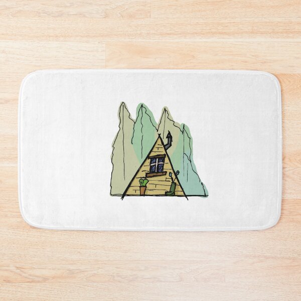 Item preview, Tiny A-frame Cabin Sketch designed and sold by FoxCalledThread.