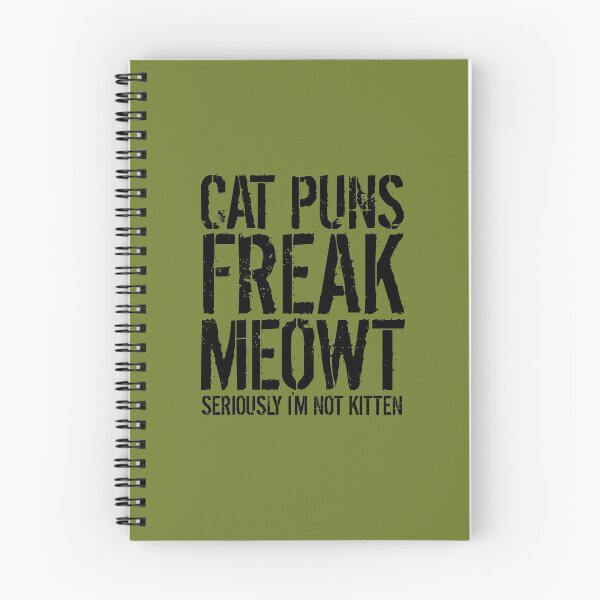 Item preview, Cat Puns Freak Meowt - Seriously I'm Not Kitten funny gift designed and sold by medbouk1.