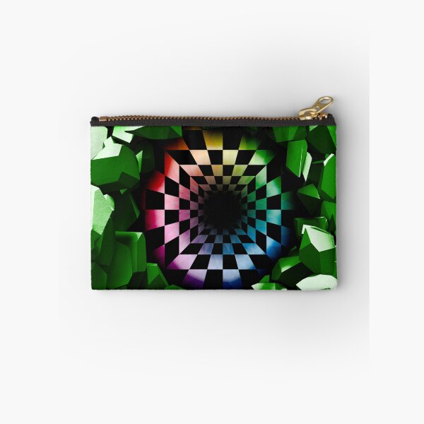 Item preview, Green Optical Illusion of a holographic 3d Ripped Hole inside tops, cases, posters, etc. designed and sold by YourIllusion.