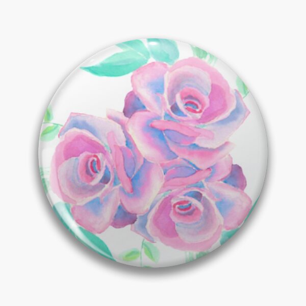 Item preview, Dainty Pastel Watercolor Rose Bouquet designed and sold by Kinasart.