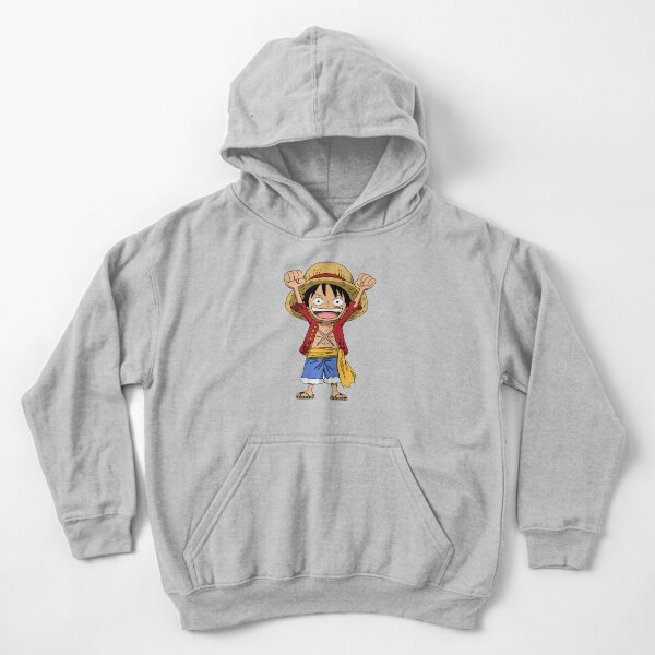 Luffy Sweat à capuche épais enfant