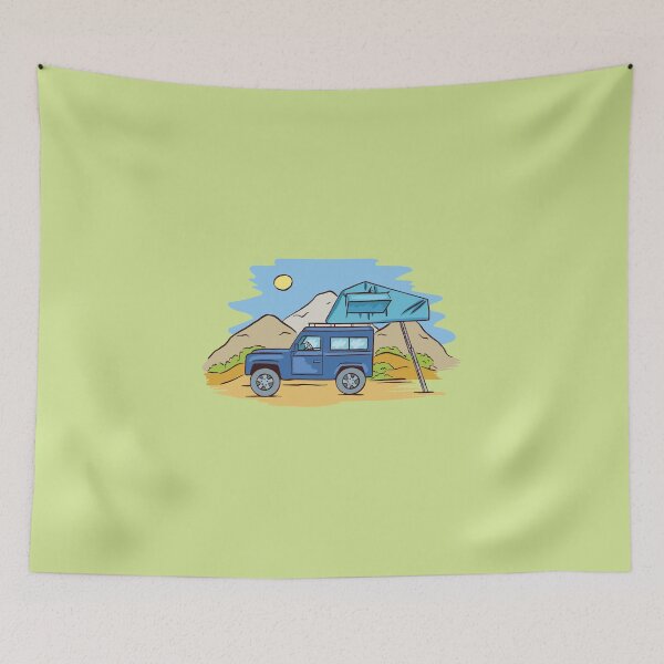 Item preview, Fun Outdoor Camping Van in forest designed and sold by Piztees.