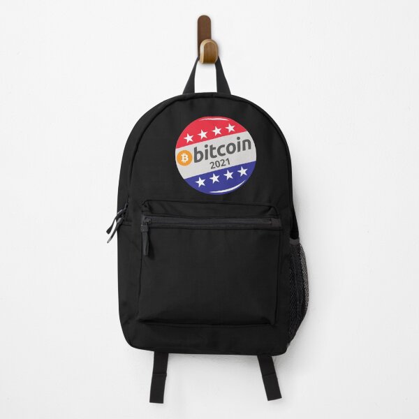 Item preview, Bitcoin 2021 - Politics Button Pin designed and sold by Cryptohaven.