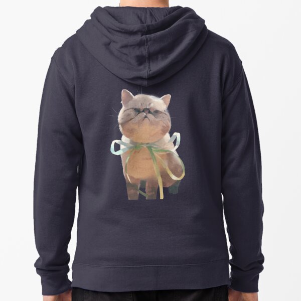 Hand Painted Cats Hooded Sweater