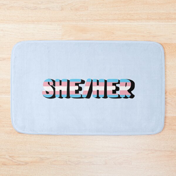 Item preview, Transgender Pride Flag She/Her Pronoun designed and sold by EuropaPrints.