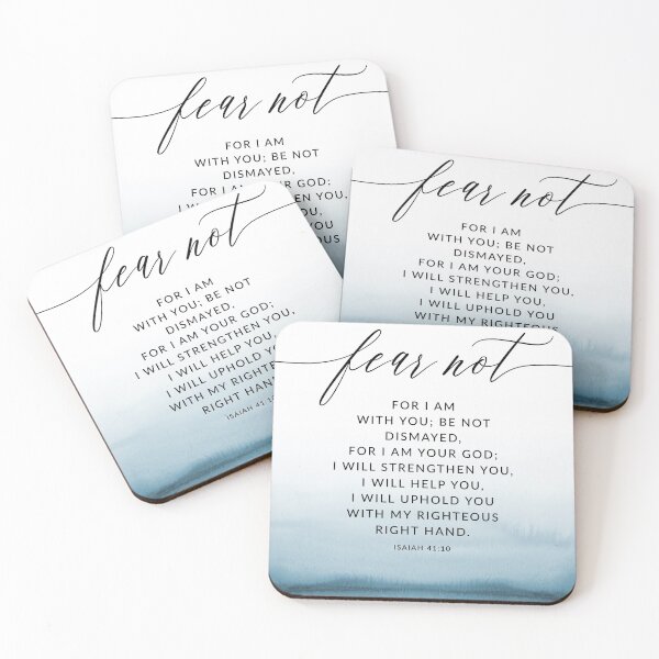 Item preview, Isaiah 41:10 Fear Not Bible Verse  designed and sold by KAMdesignhaus.