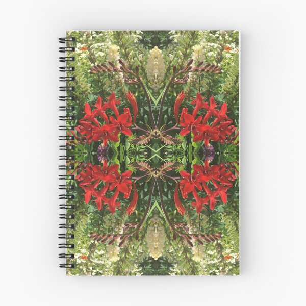 Aperçu de l'œuvre Botanique, Divine - Fusion écarlate et vert vif créée et vendue par RoseAromas.