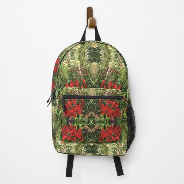 Item preview, Botanical, Divine - Summertime Scarlet and Vivid Green Fusion designed and sold by RoseAromas.