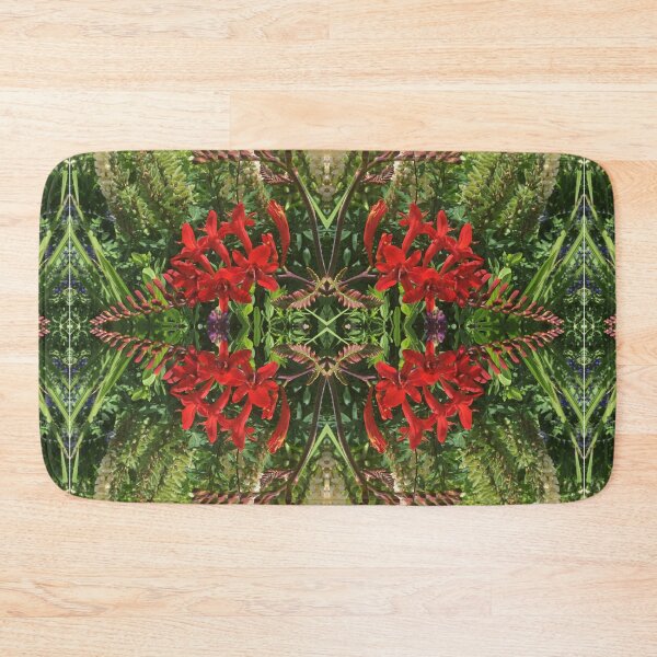 Item preview, Botanical, Divine - Summertime Scarlet and Vivid Green Fusion designed and sold by RoseAromas.