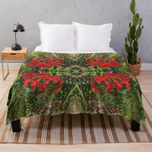 Artikelvorschau, Botanical, Divine - Summertime Scarlet und Vivid Green Fusion entworfen und verkauft von RoseAromas.