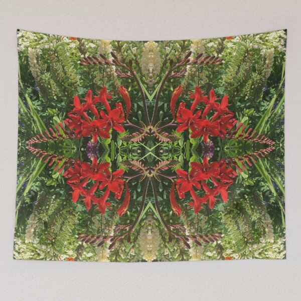 Artikelvorschau, Botanical, Divine - Summertime Scarlet und Vivid Green Fusion entworfen und verkauft von RoseAromas.