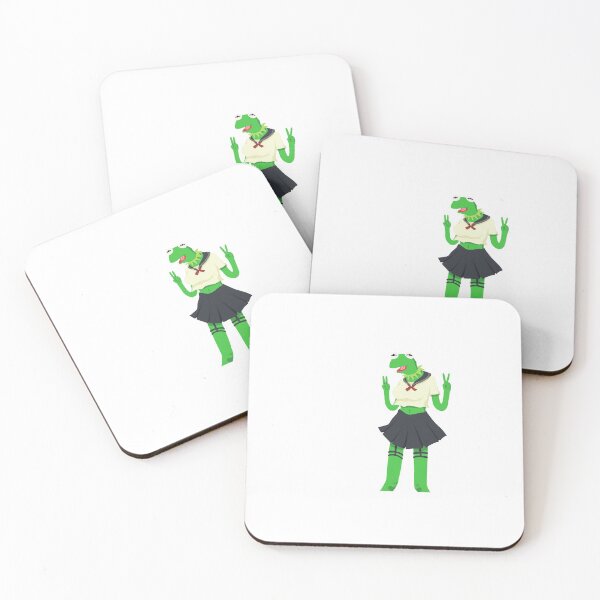 Item preview, Kermit as an anime school girl designed and sold by cherrylice.