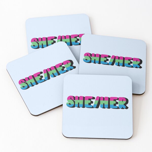 Item preview, Polysexual Pride Flag She/Her Pronoun designed and sold by EuropaPrints.