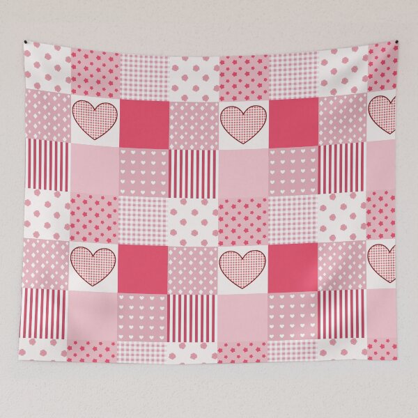 Item preview, Pretty Pink Patchwork designed and sold by LahaskaArt.