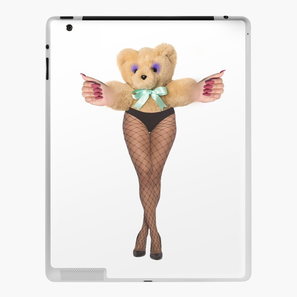 Teddybear with long legs in stockings 