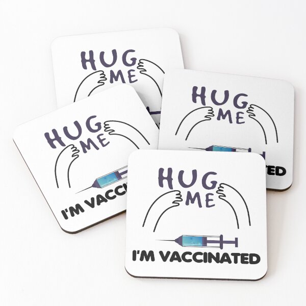 Item preview, hug me i'm vaccinated funny designed and sold by hmgrafi36.