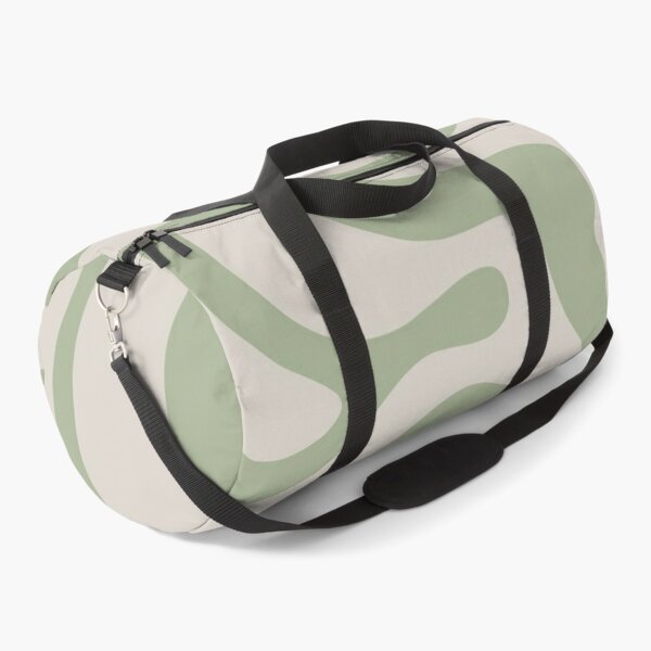 sage green duffle bag