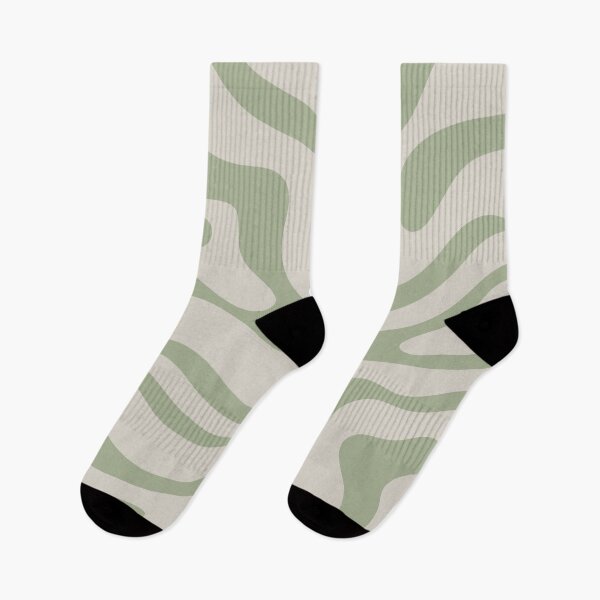 Item preview, Liquid Swirl Abstract Pattern in Beige and Sage Green designed and sold by kierkegaard.