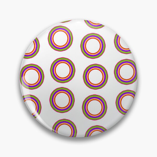 Item preview, Rainbow Circle Pattern on White Background Large Sized Repeating Pattern designed and sold by Nicolette Olivier.