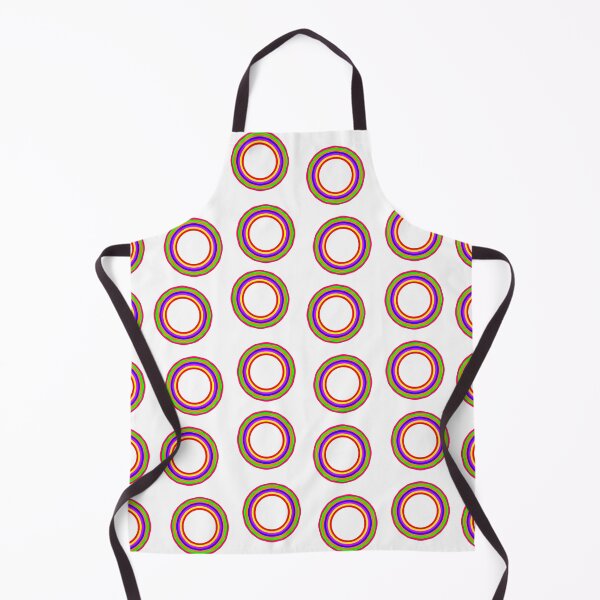 Item preview, Rainbow Circle Pattern on White Background Large Sized Repeating Pattern designed and sold by Nicolette Olivier.
