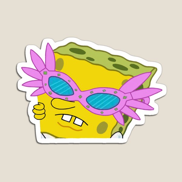 Spongebob with Pink Glasses Magnet